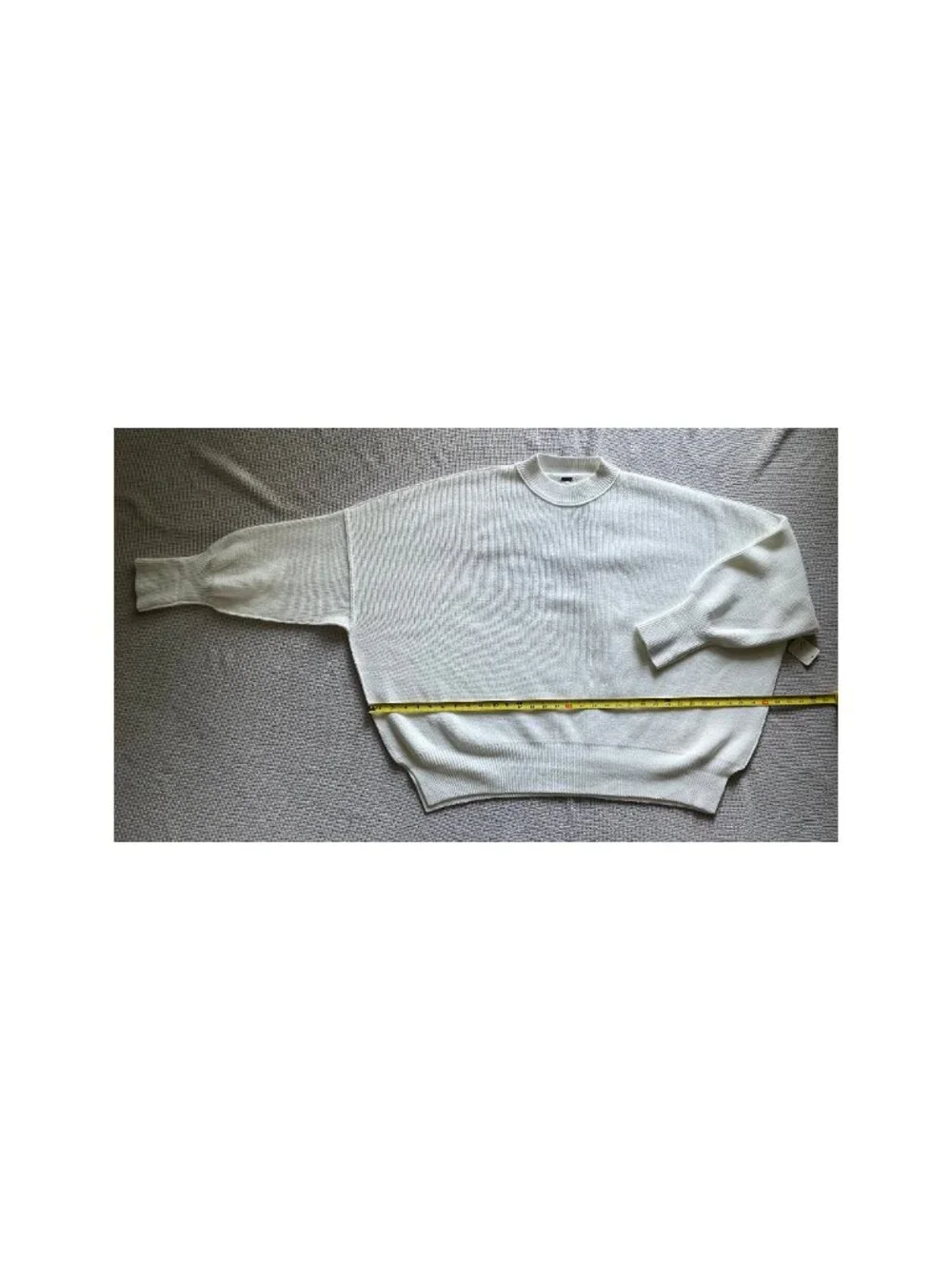 NEW - Free People White Slouchy Oversized Knit Sweater Pullover Medium Size M